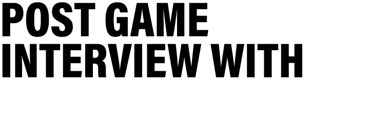 Post game interview with coach CAT