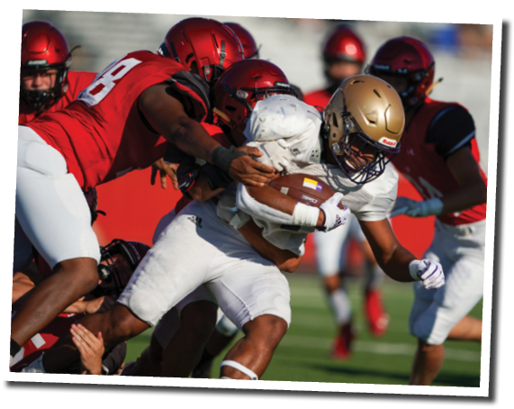 Preseason Scrimmage, Lubbock-Cooper vs  Midland  Photo by: Aaron Baxter