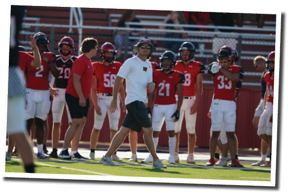 Preseason Scrimmage, Lubbock-Cooper vs  Midland  Photo by: Aaron Baxter