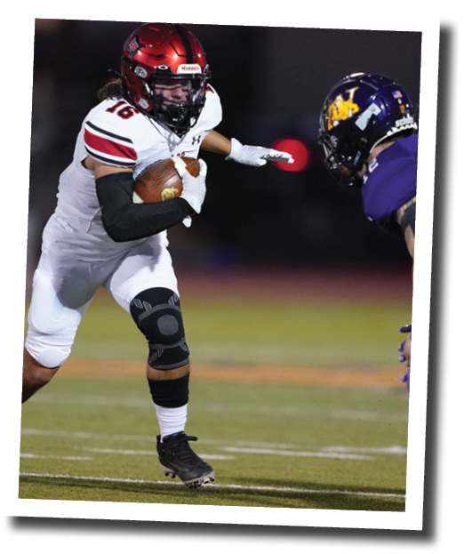 Tony Cabello (16) grabs an interception  Lubbock-Cooper vs  Abilene Wylie  Photo by: Aaron Baxter