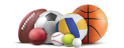 Soccer, volleyball, baseball and rugby equipment  Vector realistic collection of cricket, tennis and other sports objects isolated on white background