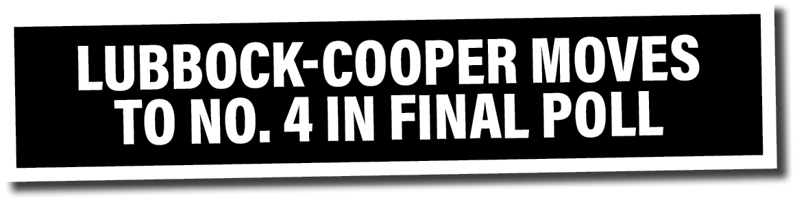 Lubbock-Cooper moves to No  4 in final poll
