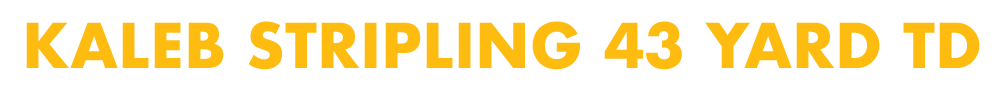 Kaleb Stripling 43 yard Td 