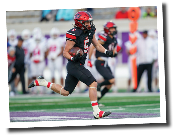 Judge Thomason runs for a touchdown on the first play from scrimmage  Lubbock-Cooper vs  Grapevine  Photo by: Aaron Baxter