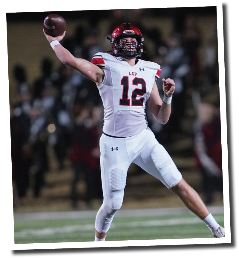 Holt Gibson throws a pass  5A Division 2 State Semi-Final, Lubbock-Cooper vs  South Oak Cliff  Photo by: Aaron Baxter
