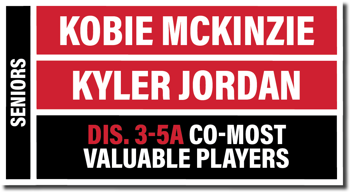 kyler jordan,dis  3-5a Co-Most Valuable Players,Kobie McKinzie,seniors