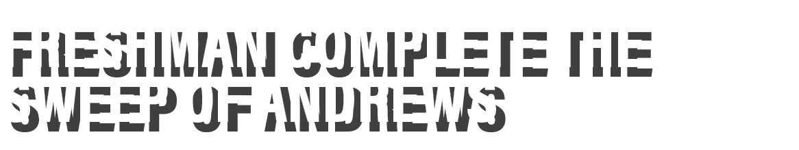 Freshman complete the sweep of Andrews