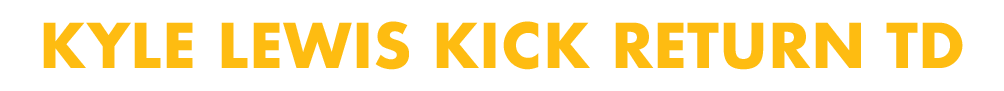 Kyle Lewis Kick return TD 