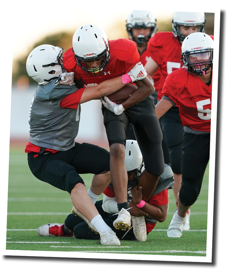  LCMS vs  LBMS, LCP Middle Schools face off  Photo by: Aaron Baxter
