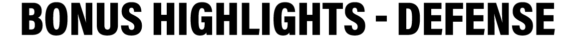 Bonus Highlights - defense