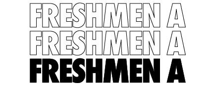 FRESHMEN a FRESHMEN a FRESHMEN a