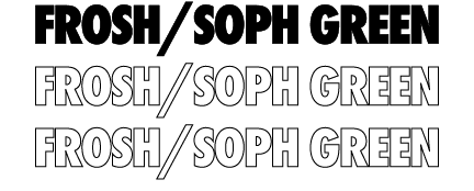 FROSH/SOPH green FROSH/SOPH green FROSH/SOPH green