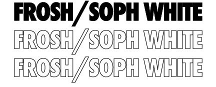FROSH/SOPH WHITE FROSH/SOPH WHITE FROSH/SOPH WHITE