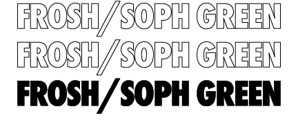 FROSH/SOPH green FROSH/SOPH green FROSH/SOPH green