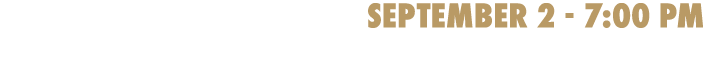 September 2 - 7:00 PM vs DEFOREST