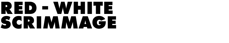 Red - White scrimmage
