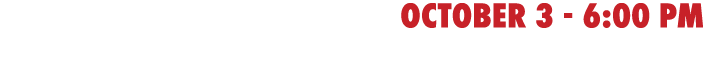 october 3 - 6:00 pm vs cass