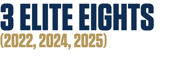 3 ELITE EIGHTS (2022, 2024, 2025)