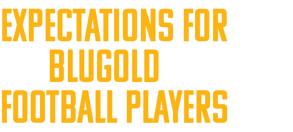 expectations for All Blugold football players 
