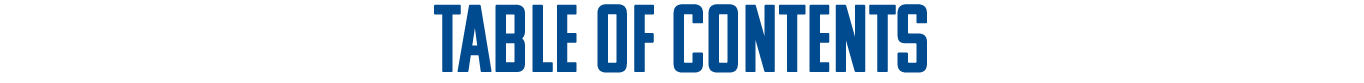 Table of contents 
