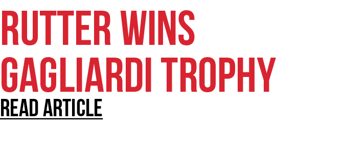 Rutter wins gagliardi trophy REad article