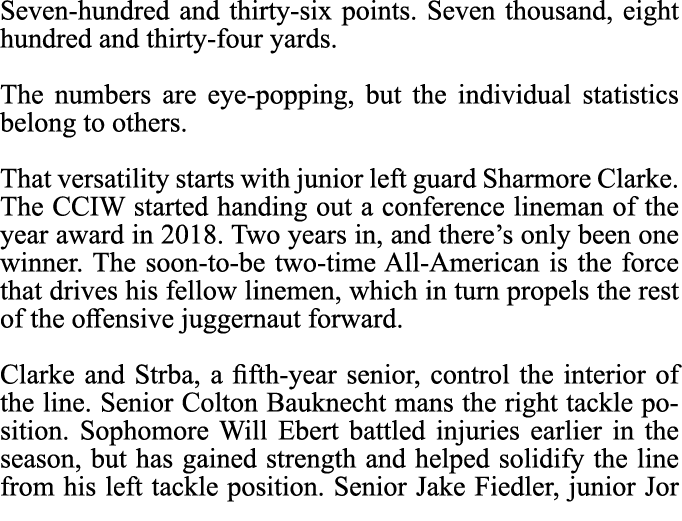 Seven hundred and thirty six points. Seven thousand, eight hundred and thirty four yards. The numbers are eye popping...