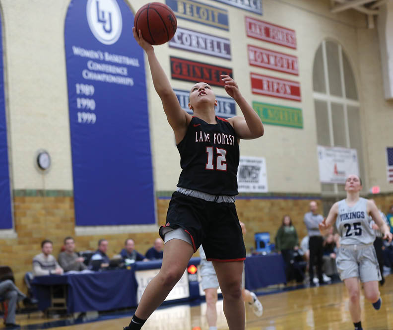 Women's Basketball: Lawrence University Vikings vs  Lake Forest College Foresters