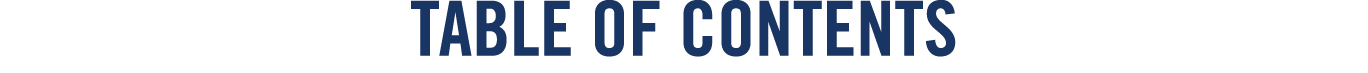 TABLE OF CONTENTS