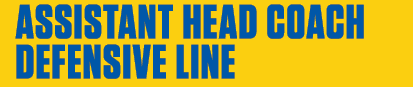  assistant head coach defensive line