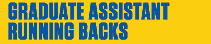 graduate assistant running backs