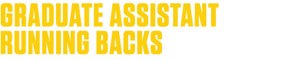 graduate assistant running backs 