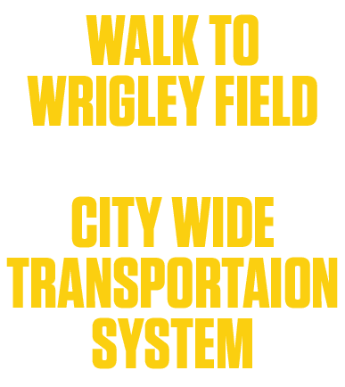 walk to wrigley field City wide transportaion system 