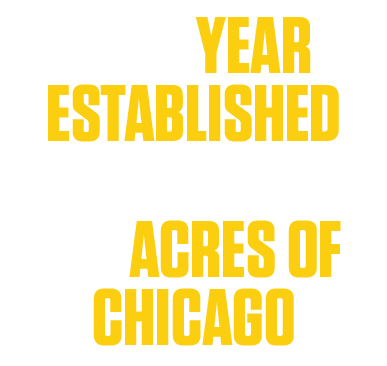 1891 YEAR ESTABLISHED 30 ACRES OF CHICAGO 