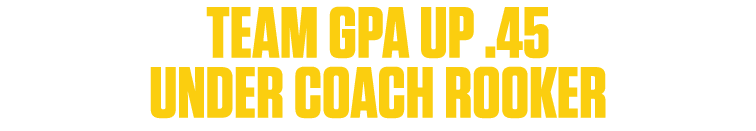 team gpa up .45 under coach rooker