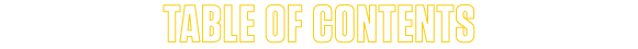 table of contents