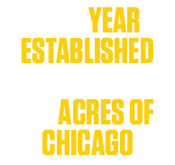 1891 YEAR ESTABLISHED 30 ACRES OF CHICAGO 