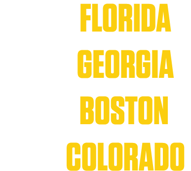 2019 Florida 2018 Georgia 2017 Boston 2016 Colorado
