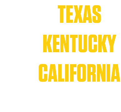 2015 Texas 2014 Kentucky 2013 California 