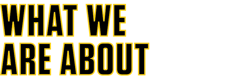 WHAT WE ARE ABOUT