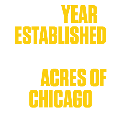 1891 YEAR ESTABLISHED 30 ACRES OF CHICAGO 