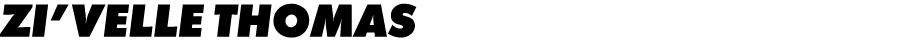 Zi’velle Thomas 