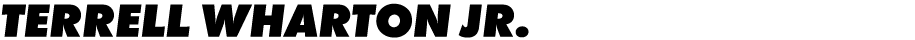 Terrell Wharton Jr. 