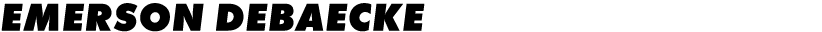 Emerson DeBaecke 