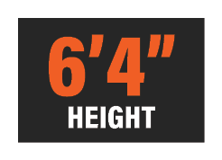 6’4” HEIGHT