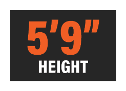 5’9” HEIGHT