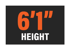6’1” HEIGHT