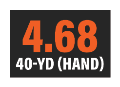 4.68 40 YD (hand)