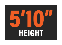 5’10” HEIGHT