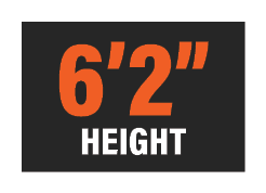 6’2” HEIGHT