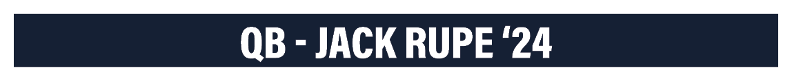QB - Jack Rupe  24
